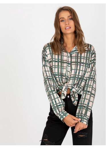 Béžovo hnedá blúzka