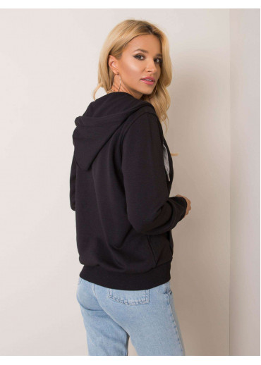 Čierna basic mikina