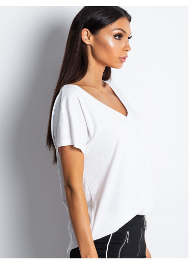 Biele bavlnené tričko