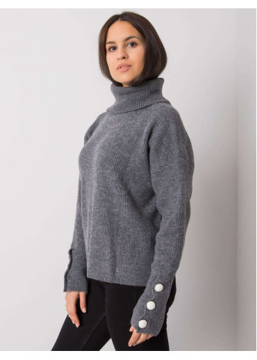 Tmavosivý dámsky sveter