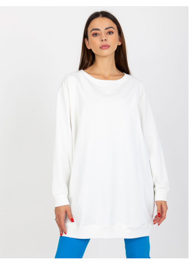 Smotanovo biela mikinová tunika