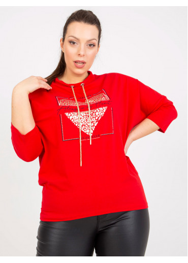 Červené tričko s potlačou