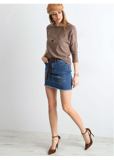 Hnedé basic tričko