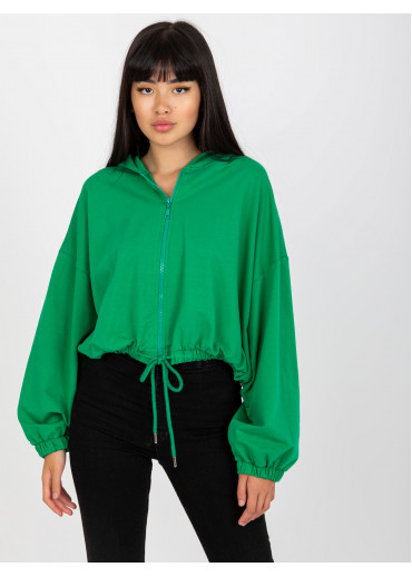 Zelená krátka mikina