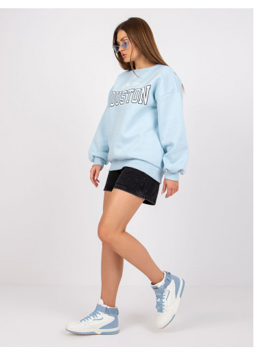 Svetlomodrá basic mikina