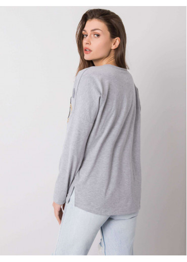 Sivé tričko s dlhým rukávom