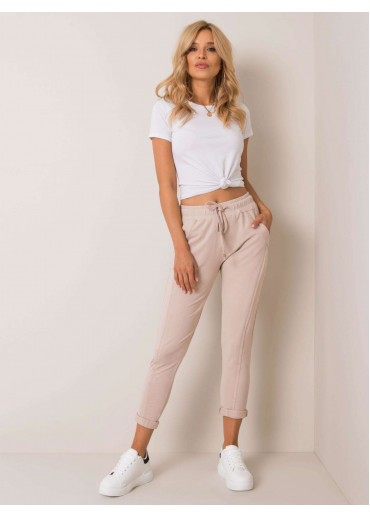 Kapučínovo hnedé tepláky