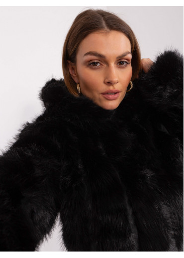 Čierna krátka bunda