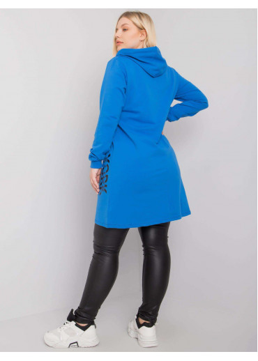 Modrá tunika s potlačou