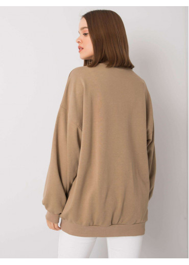 Béžovo hnedá mikina