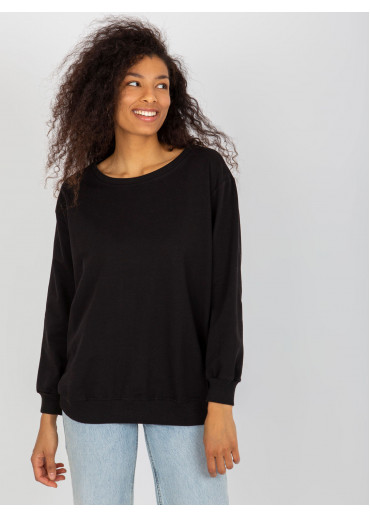 Čierna basic mikina