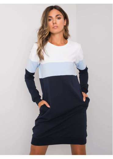 Modré mikinové šaty