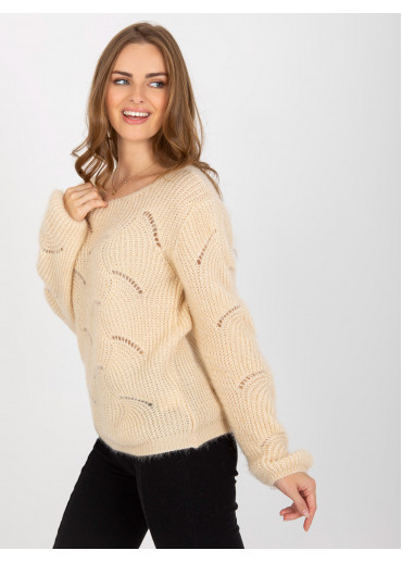 Béžovo hnedý pulóver