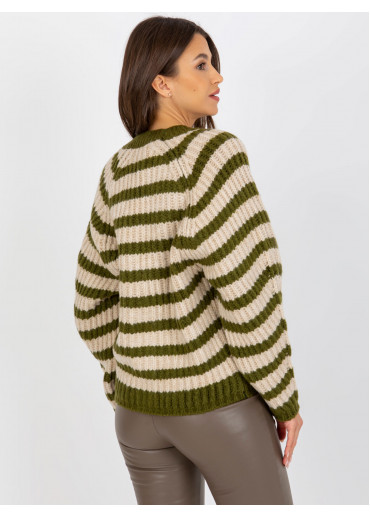 Khaki zelený sveter