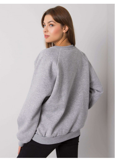 Sivá pohodlná mikina