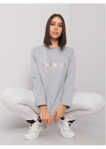 Sivá tunika s potlačou