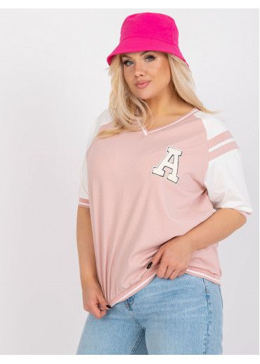 Púdrovo ružové tričko