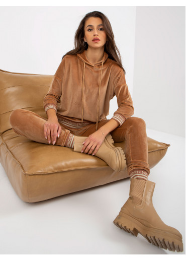 Hnedá tepláková súprava