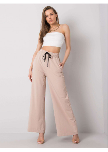 Béžovo hnedé rozšírené tepláky