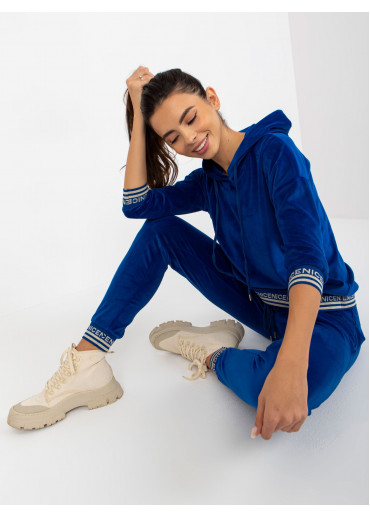 Kobaltovo modrá tepláková súprava