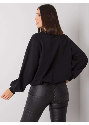 Čierna basic mikina