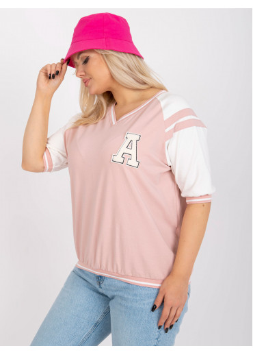 Púdrovo ružové tričko