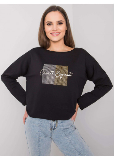 Čierne tričko s dlhým rukávom