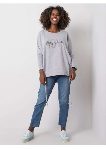 Sivé tričko s potlačou