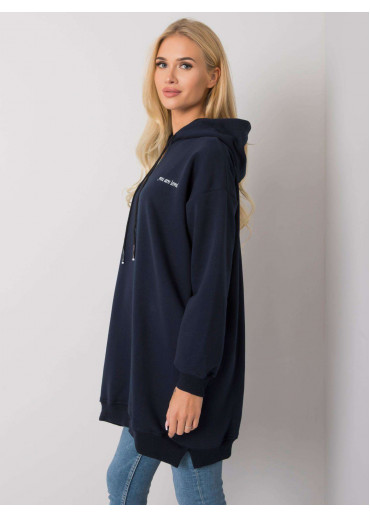 Modrá predĺžená ONE SIZE mikina