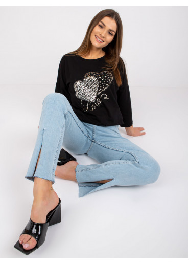 Čierne tričko s potlačou