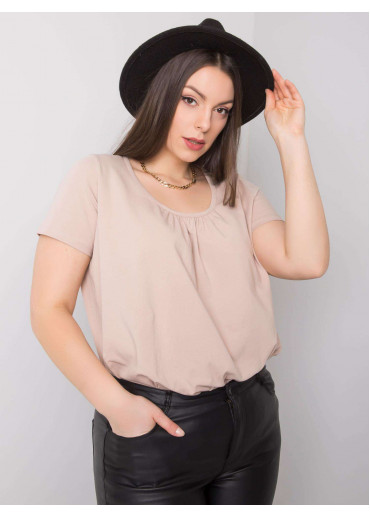 Béžovo hnedé tričko