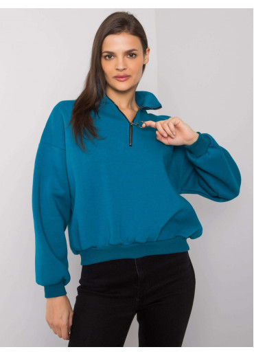 Modrá dámska basic mikina