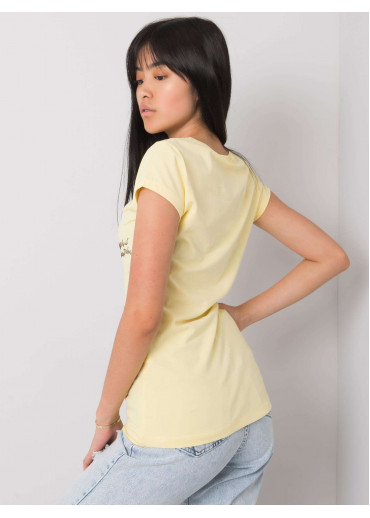 Žlté bavlnené tričko