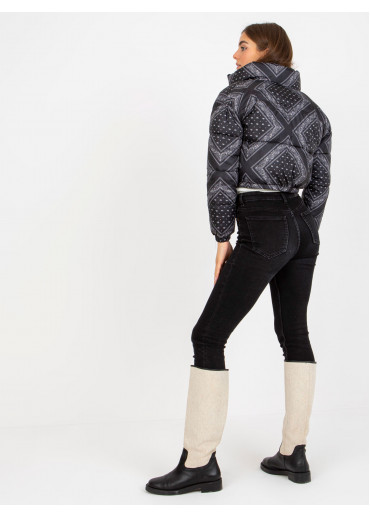 Čierna krátka bunda