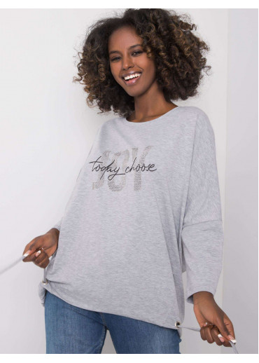 Sivé tričko s potlačou