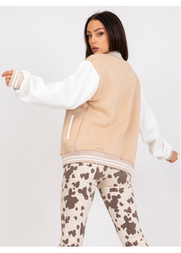 Béžovo hnedá mikina