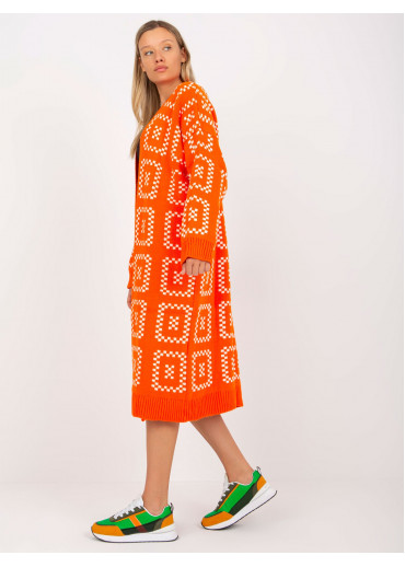 Oranžový kardigán