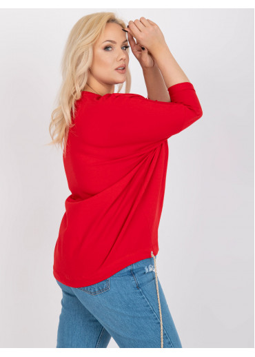 Červené tričko s potlačou