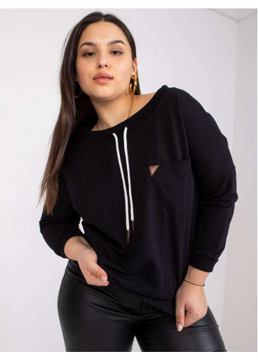 Čierne bavlnené tričko