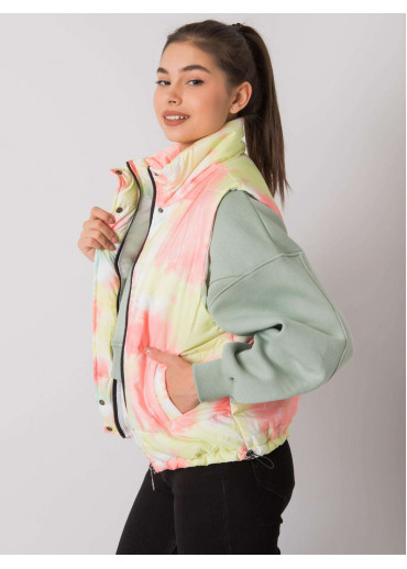 Žltá batikovaná vesta