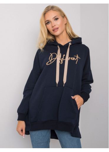 Modrá mikina s kapucňou