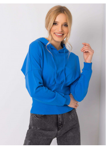 Modrá mikina s kapucňou