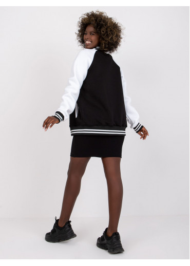 Čierna baseballová mikina