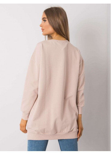 Béžovo hnedá tunika s potlačou