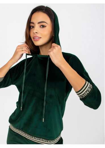 Tmavozelená tepláková súprava