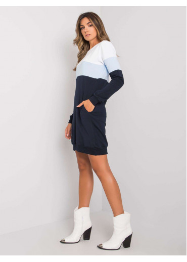 Modré mikinové šaty