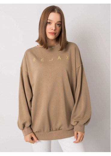 Béžovo hnedá mikina