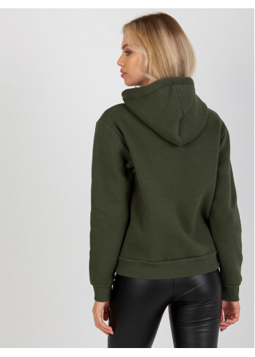 Khaki zelená basic mikina