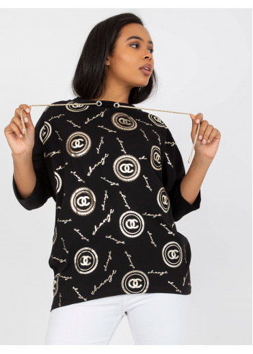 Čierne tričko s potlačou