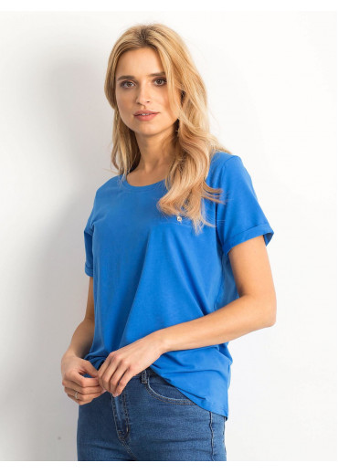 Modré basic tričko